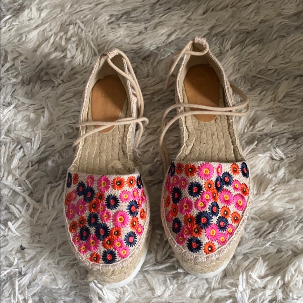 ASOS platform tie-up wedges!